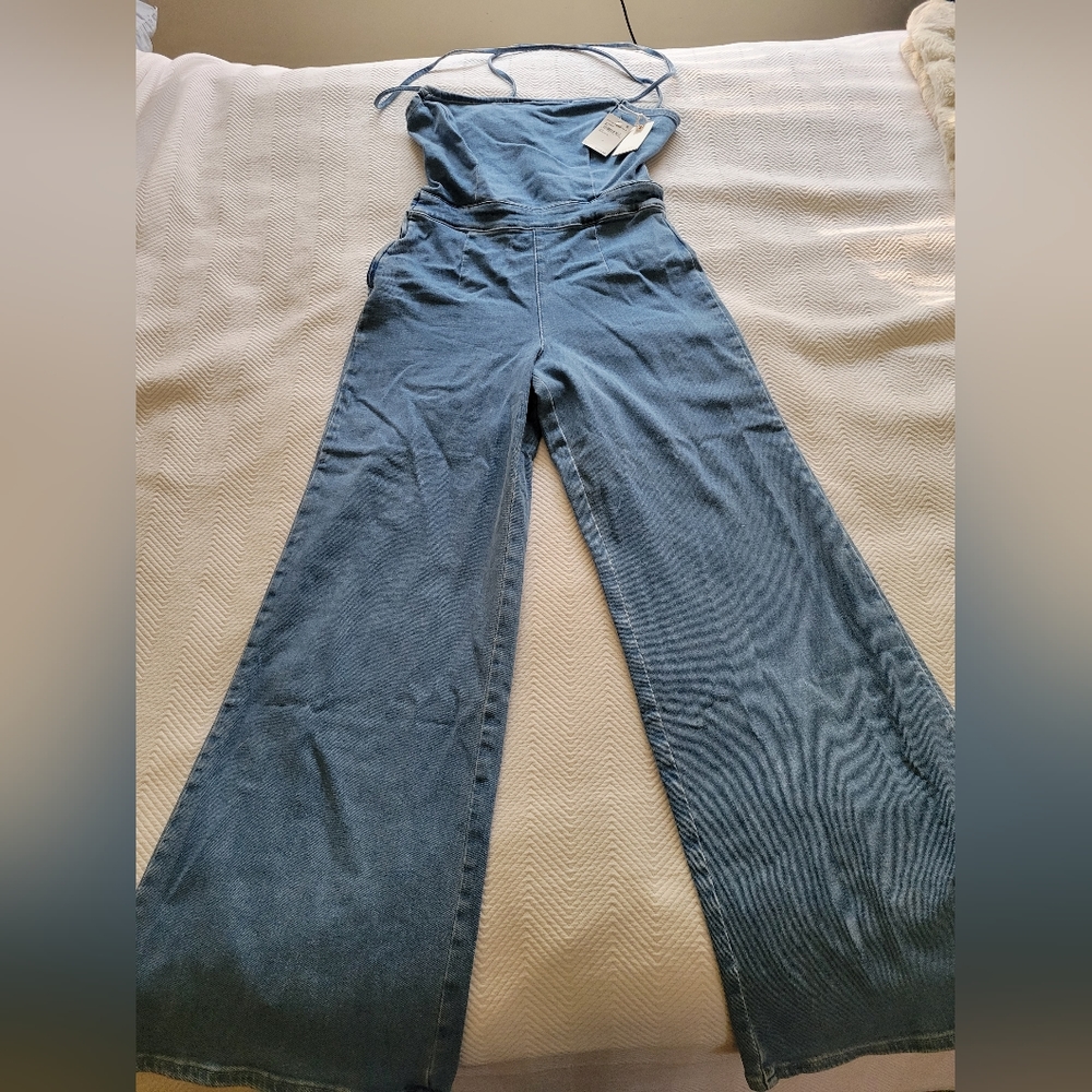 Good American demim jumpsuit
